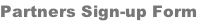 Partners Sign-up Form